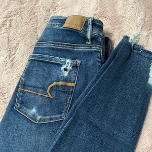 American Eagle skinny distressed jeans